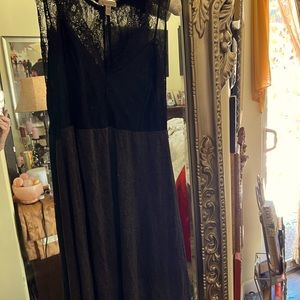 Black slip or nightgown